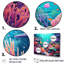 Kawaii Clownfish Coral Lansdscape I - poisson, art mural sur toile-95890555-95890554