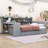 Wooden Daybed with 3 Drawers and Shelves and Built-in-Desk-539112091-539112088