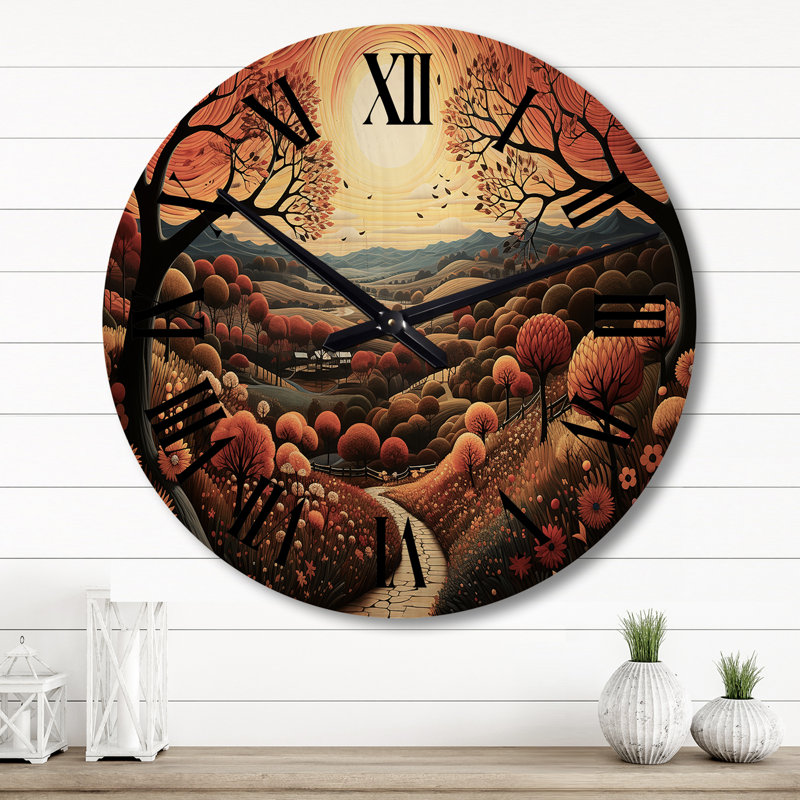 Horloge murale en bois, Grand