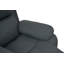 Fauteuil inclinable manuel en similicuir gris foncé-123043864