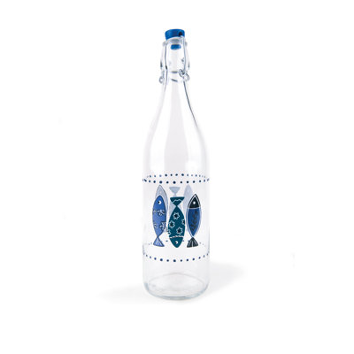 Excelsa Ocean 1000ml Glass Water Bottle