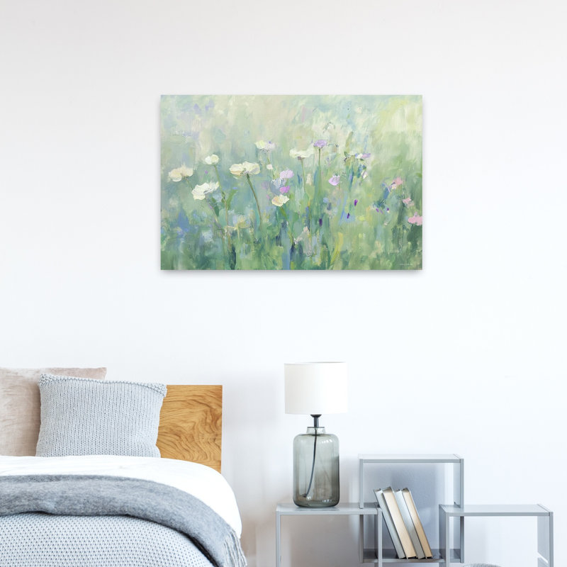 Trace abstraite, paysage contemporain, art mural, H 24 po x l 36 po