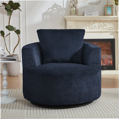 Fauteuil d'appoint pivotant à 360 ° compressible - siège moderne et confortable pour salon, bureau, appartement