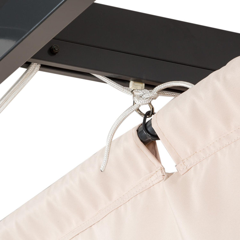 Blumfeldt Fabric Replacement Canopy for Pergola, 260cm H x 300cm W x 600cm D, Beige
