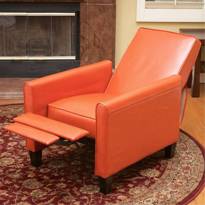 Fauteuil inclinable à dossier inclinable orange