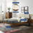 Bridgette Wood Platform Bed with Splayed Legs-234576624-234576627
