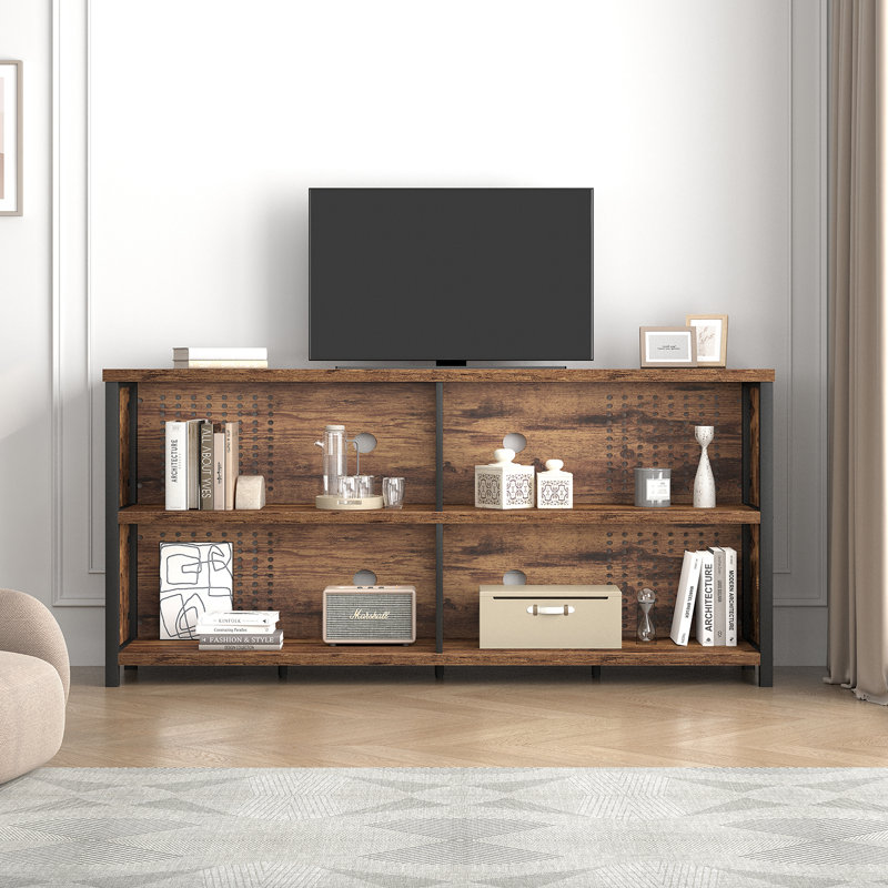 Bibliothèque standard H 30 "x l 63", Brun rustique