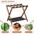 Walnut Luggage Racks Set Of 2