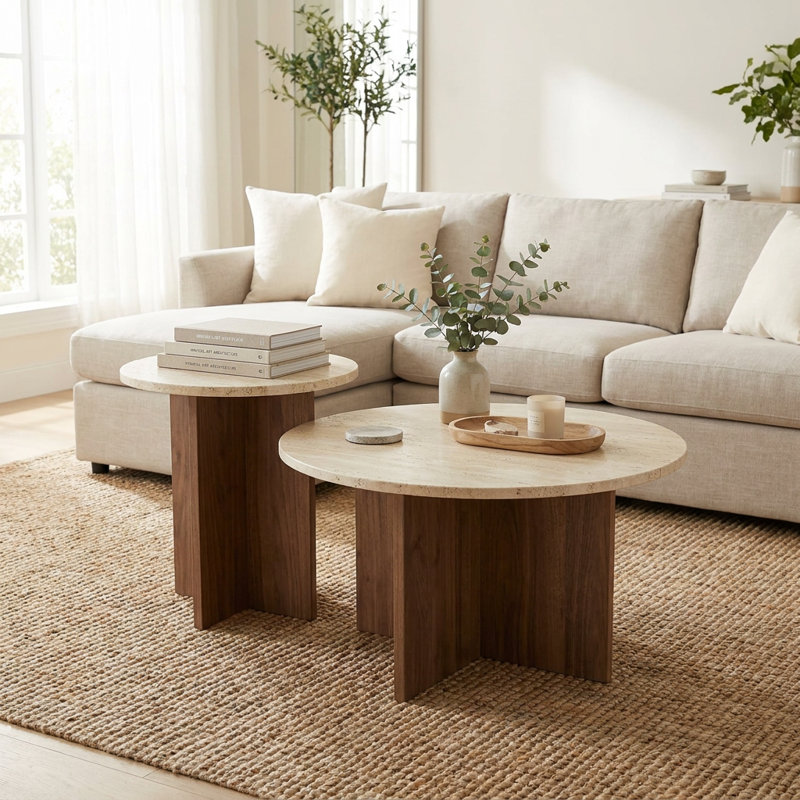 Ensemble de tables basses Terra Modern l 28 po x H 16 po x P 28 po