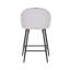 Upholstered Counter Stool with Metal Frame-388665814