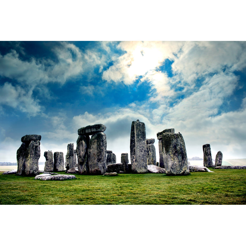 Stonehenge Historic Site Wallpaper - Wrapped Canvas Print, 61cm H x 91cm W x 3.8cm D