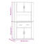 Vidaxl 80cm Sideboard-87471149