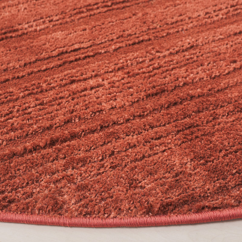 Faidra Performance Solid Color Rug, Round 6'7"