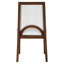Ensemble de table de salle à manger extensible Premium en bois massif avec chaises rembourrées-1321683791