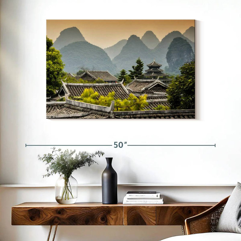 Temple bouddhiste chinois Adella, H 26 po x l 39 po
