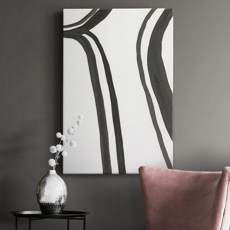 «Ink Lines II», impression sur toile tendue, H 27 po x l 16 po x P 1 po
