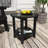 Round Outdoor Side Table Adirondack Plastic/Resin Patio Side Table Weather Resistant End Table With Storage Shelf(Set Of Two)-114773187