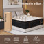 Matelas hybride mi-ferme 12''/14'' Euro Top avec mousse à mémoire de forme gel rafraîchissant et ressorts ensachés, livré dans une boîte-1845274178-1845274181