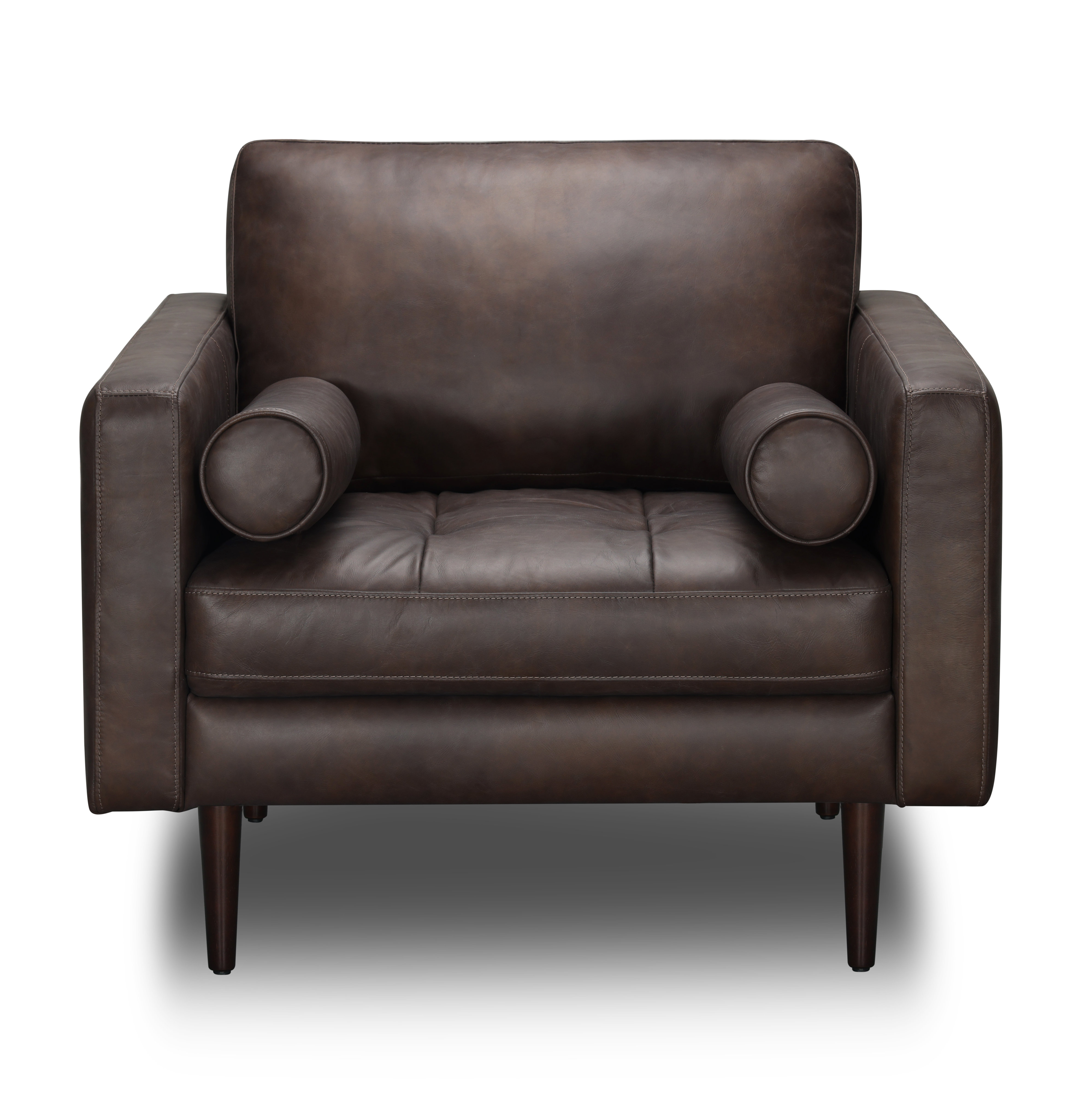 Genuine leather 2024 armchair