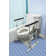 Essential Medical Supply's Height Adjustable Standing Toilet Safety Rail - Sturdy Frame with Foam Handles for Elderly and Seniors, Perfect for Added Safety and Support While Using The Toilet