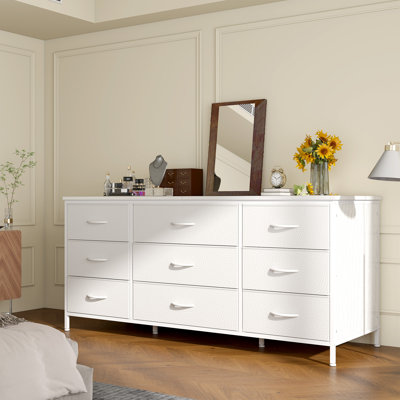 Bouchette 47.2"W-Drawer Dresser for Bedroom, Long Dresser, Bedroom Dressers TV Stand for 55" Inch TV