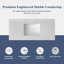 Meuble-lavabo autoportant simple 48 po gris avec plateau et dosseret en marbre de culture 48 po -641865739