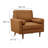 Upholstered Vegan Leather Accent Armchair-105698014