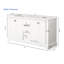 Meuble-lavabo double 72 po avec plateau en marbre Deraney