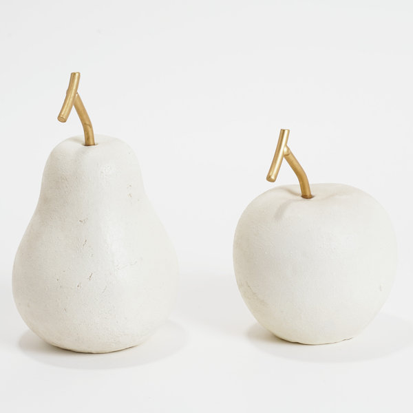 Natural Onyx Fruit Figurine Sculpture - Tempting Pear