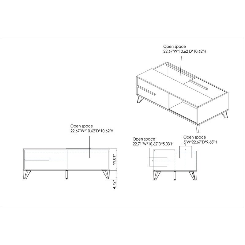 Win Coffee Table with Storage