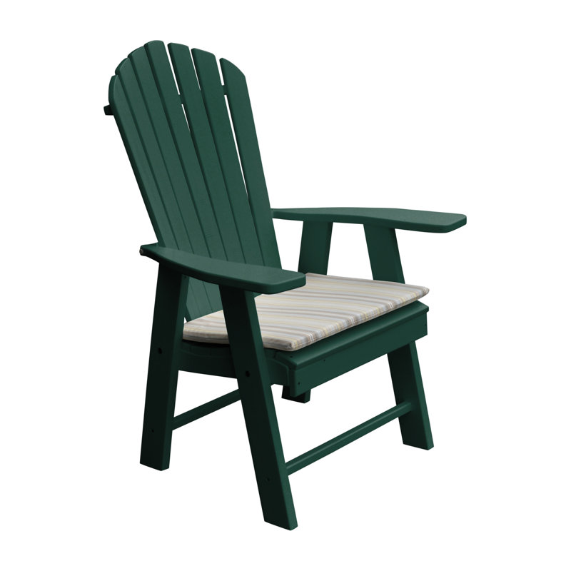 Chaise Adirondack verticale en plastique Stalham, Vert pelouse