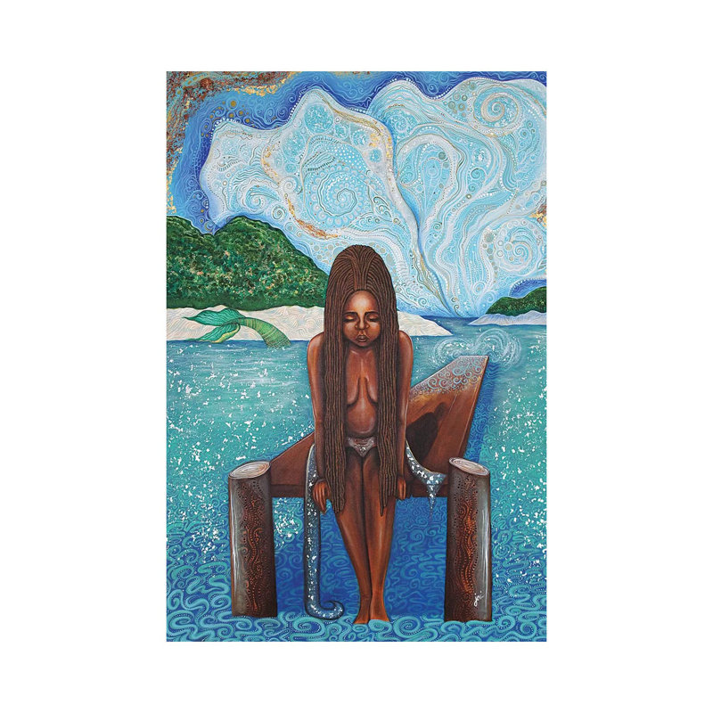 Path To Yemaya by Ashley Joi - Print on Canvas, Wrapped Canvas, 30.48cm H x 20.32cm W x 1.91cm D