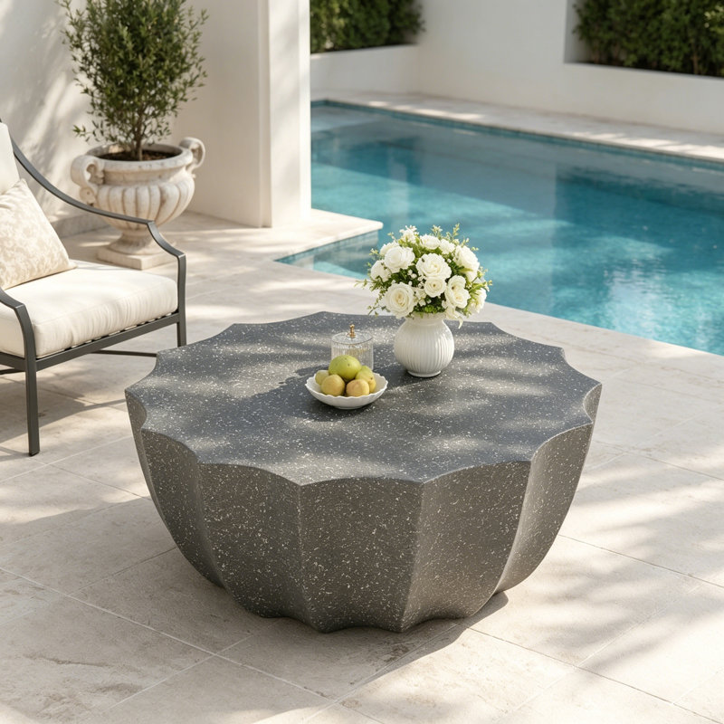 Table basse moderne et imperméable, Grey
