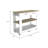4-Door 2-Drawer 2-Piece Kitchen Set, Kitchen Island And Kitchen Pantry