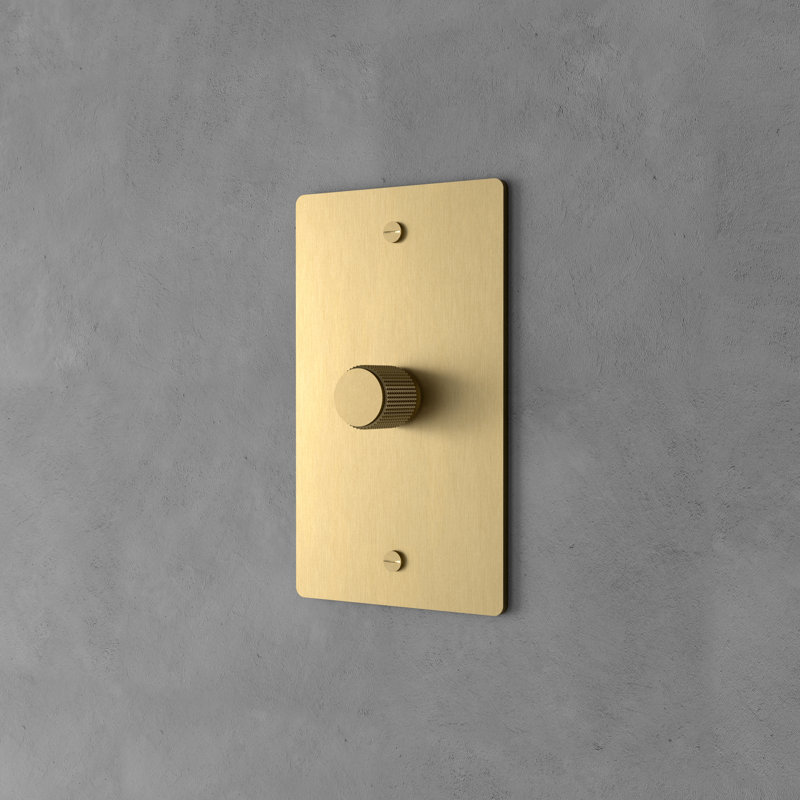 Ozarke Brass Dimmer Switch, Brass