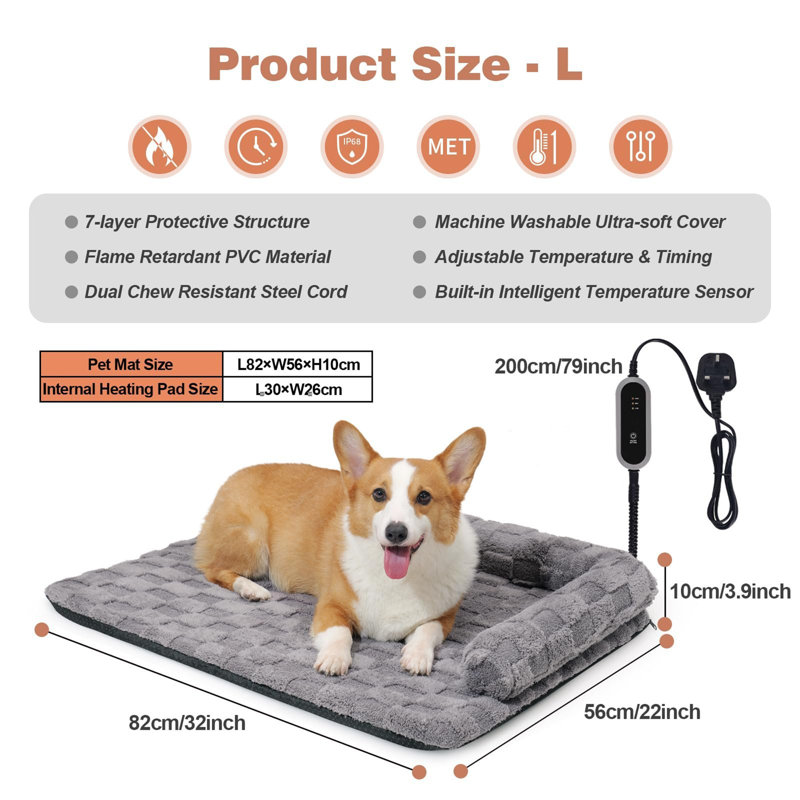 Varonique Pet Bed Cushion, 10cm L x 82cm W