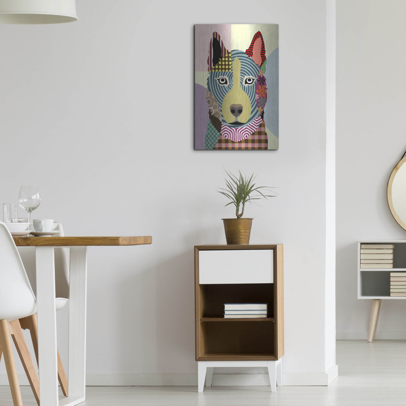 " Siberian Husky " by Lanre Adefioyue, 24" H x 16" W