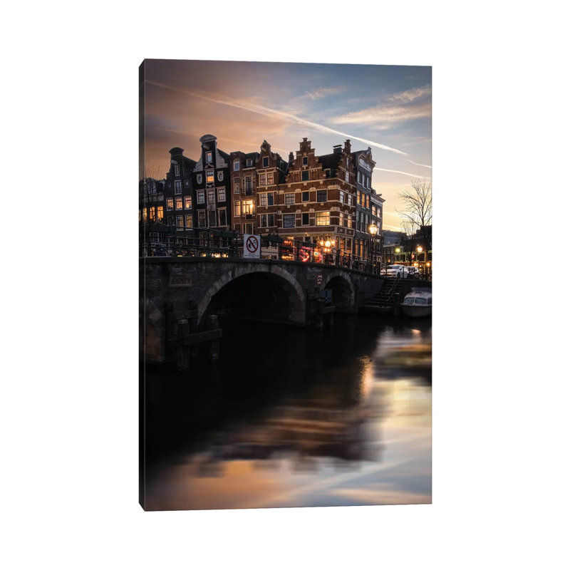 Amsterdam IX by Enzo Romano - Print on Canvas, 101.6cm H x 66.04cm W x 3.81cm D, Wrapped Canvas