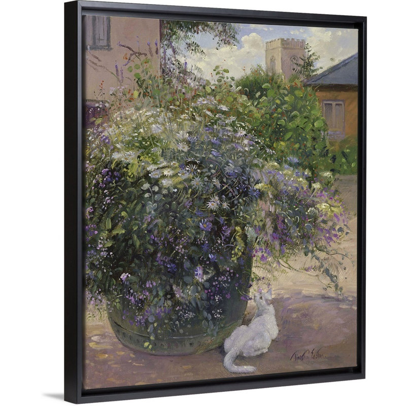 Reproduction d'art sur toile, Cadre flottant noir, H 32 po x l 26 po x P 1,75 po