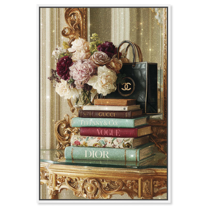«Elegance in Ornate Glam», reproduction d'art sur toile par Art Remedy, H 24 po x l 16 po, Structure noire