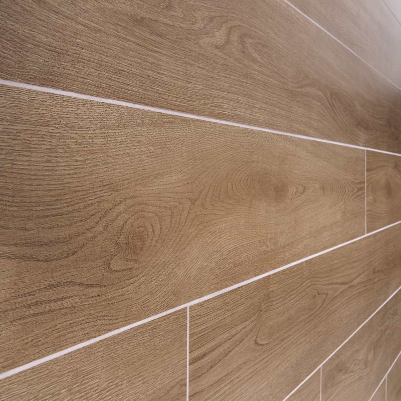 Oaktree 7x60 XL Wood Look Matte Porcelain Tile, Dark Brown