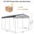 Heavy-Duty Steel Carport with Galvanized Roof