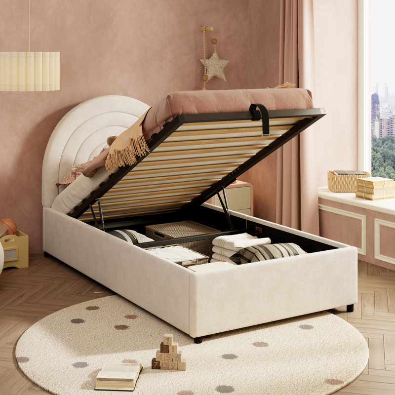 Bed, Beige