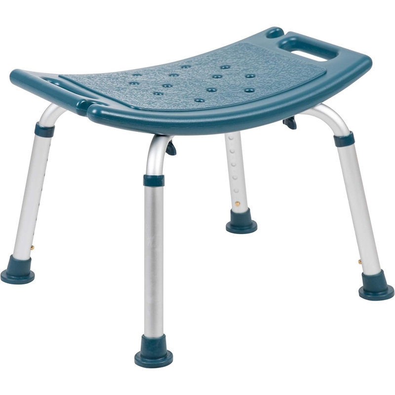 Tabouret d'appoint Abuzahr, Marine / Argent