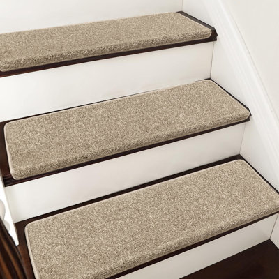 Monterey Non-Slip Bullnose Stair Tread Set of 16