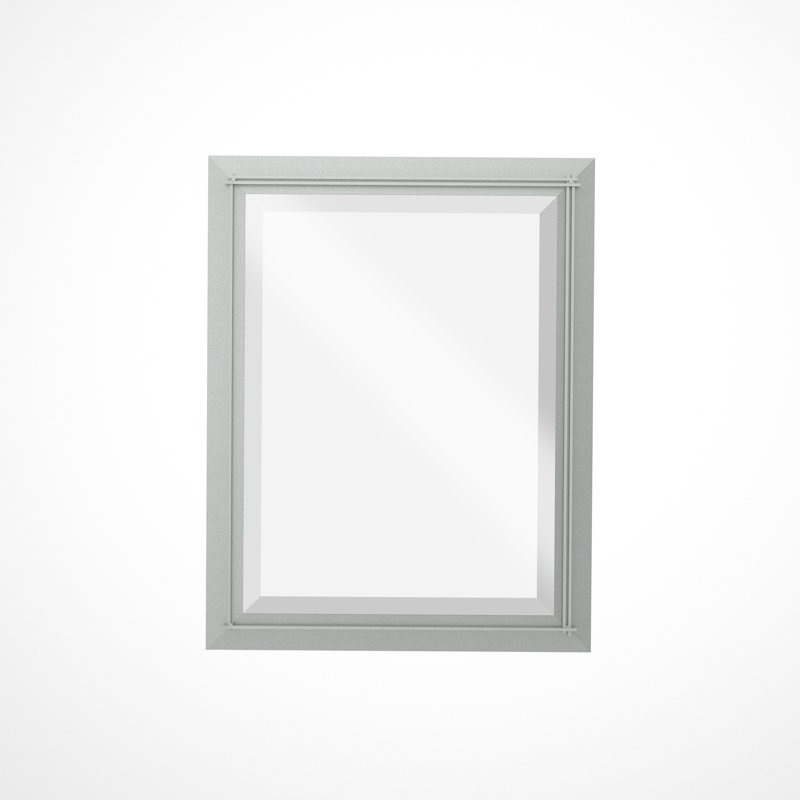 Miroir de salle de bain Metra, H 32 po x l 26 po, Platine rétro