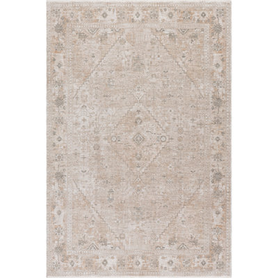 Koami Medallion Fringe Area Rug