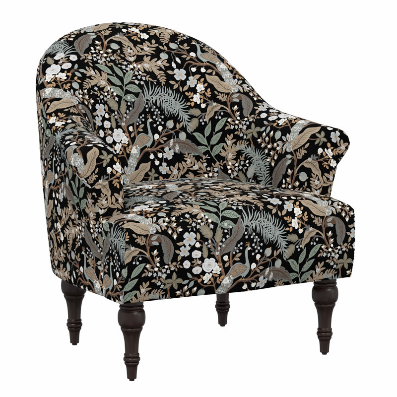Josephine Chair, Rpc Peacock Black Linen