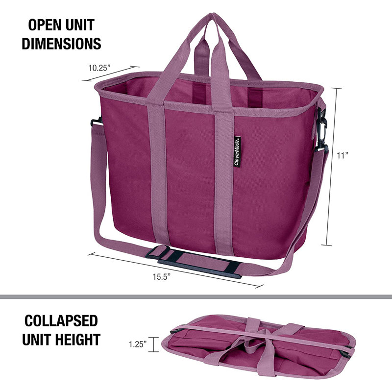 Grocery Picnic Tote Bag, Plum