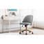 Gael Velvet Contemporary Swivel Armless Office Task Chair-1168838174